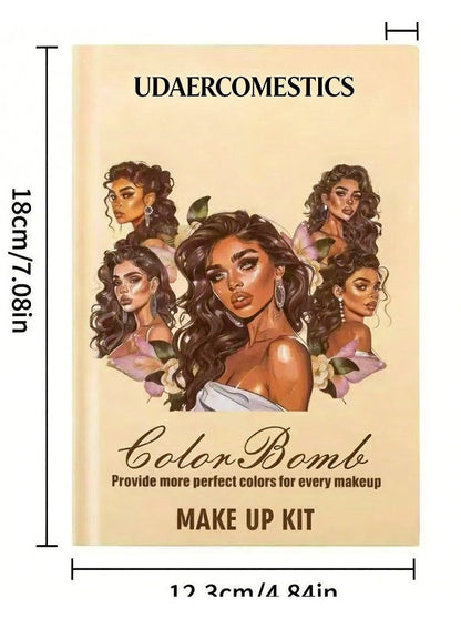 UDAER Beauty Color Bomb 63-Color Makeup Kit - Multi-Function Eyeshadow, Blush, Highlighter & Contour Palette (highly recommended)