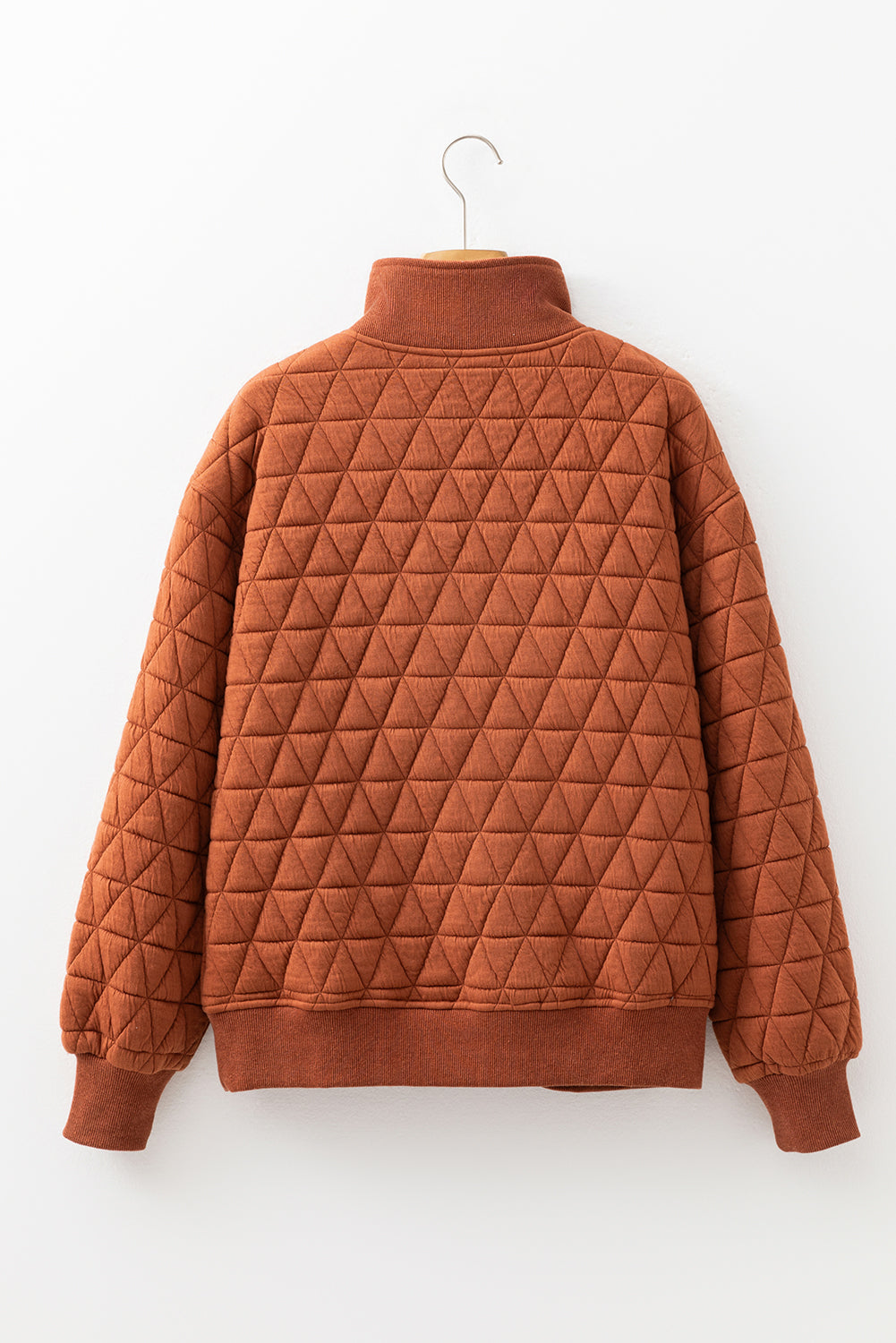 Threaded Pear Yavita Half Zipped Loose Sweatshirt