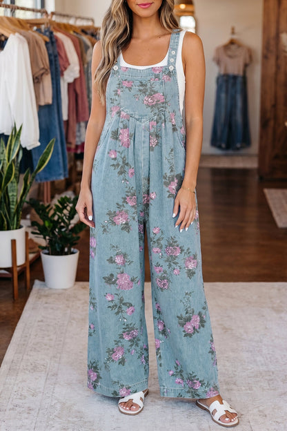 Threaded Pear Olivia Waist Wide Leg Jumpsuit