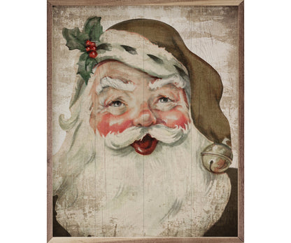 Kendrick Home Santa With Bell And Holly Bronze Hat