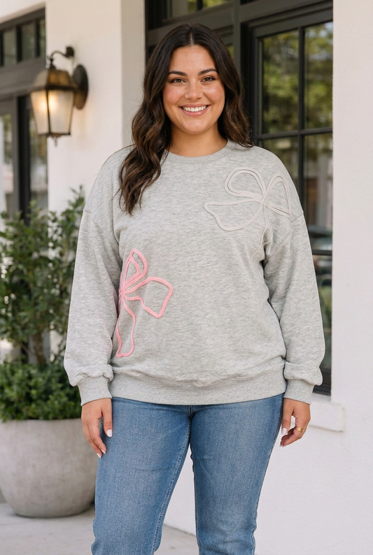 Yuliana Drop Shoulder PLUS Sweatshirt