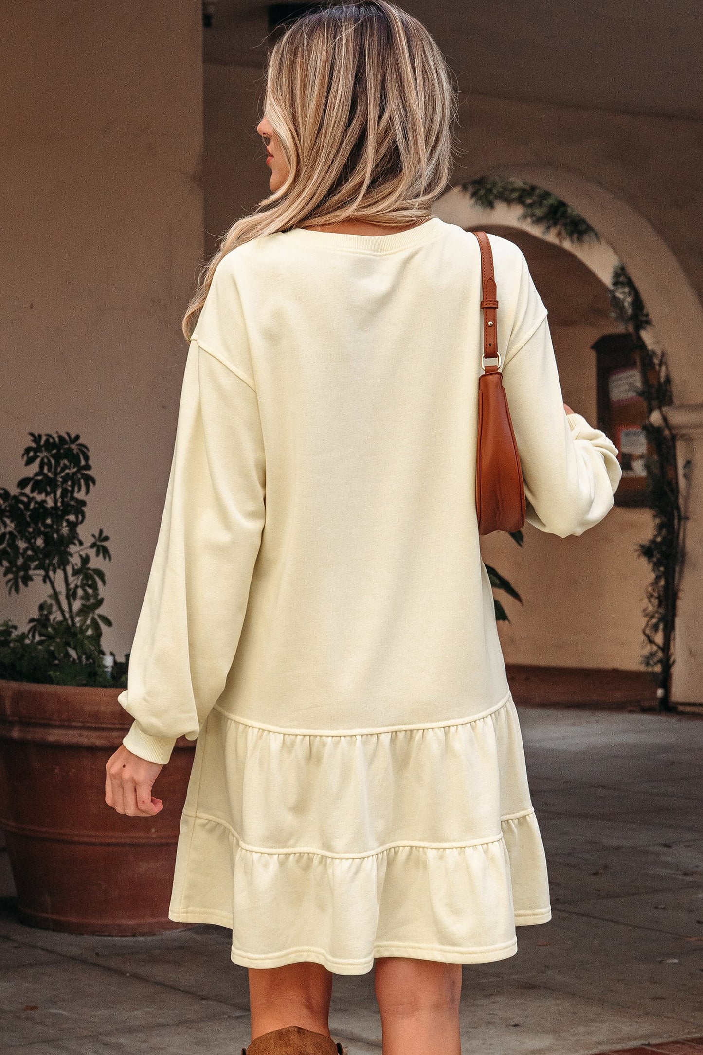 Threaded Pear Ramona Sleeve Loose Mini Dress
