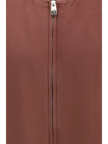 Jacket Overdyed Silk Light Aubergine