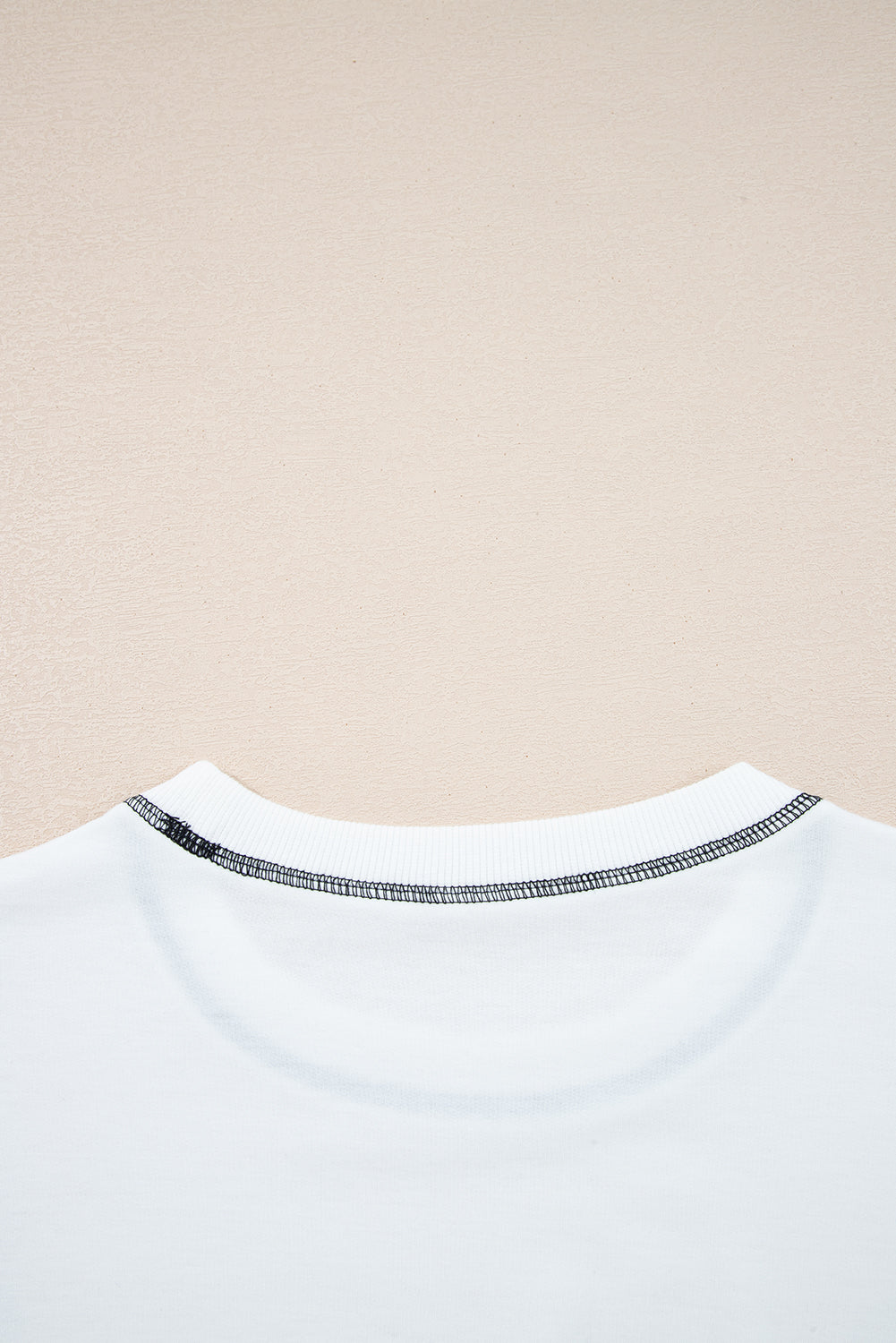 Threaded Pear Clare Contrast Stitching Oversize Sweatshirt
