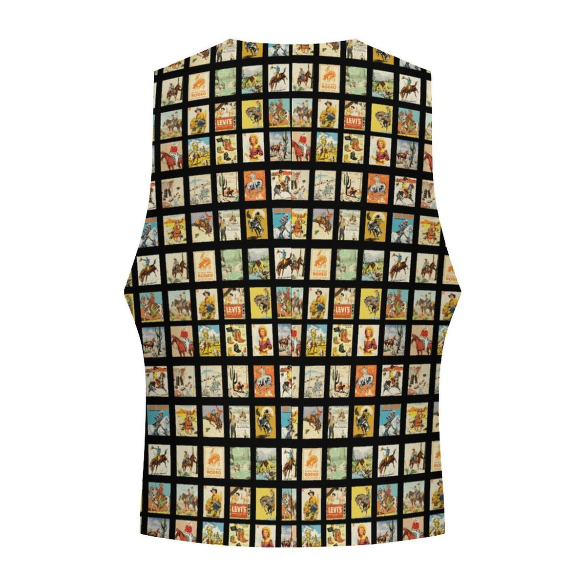 Baha Ranch Vintage Western Collage Men's Vest