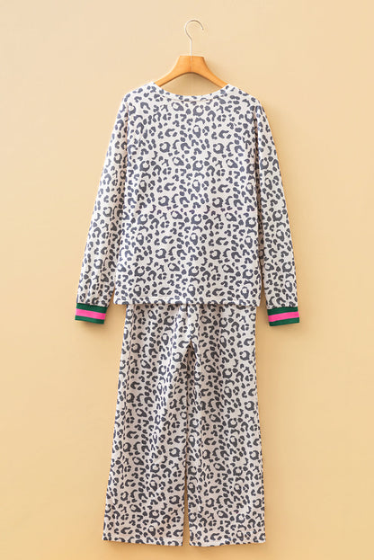 Tagale Long Sleeve Lounge Set - Gray / L - 12/14