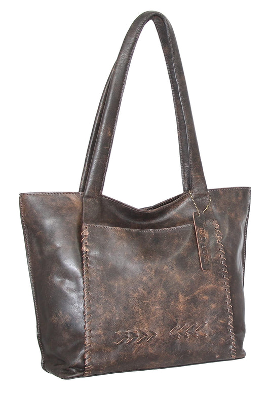 Nino Bossi Wendy's Whip Stitch Tote - Brown