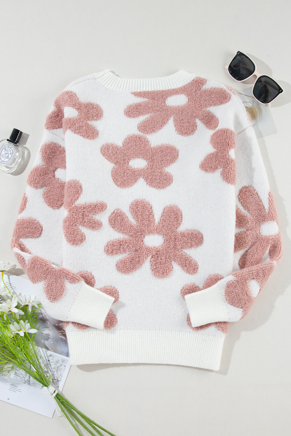 Threaded Pear Aria Drop Shoulder Loose Sweater