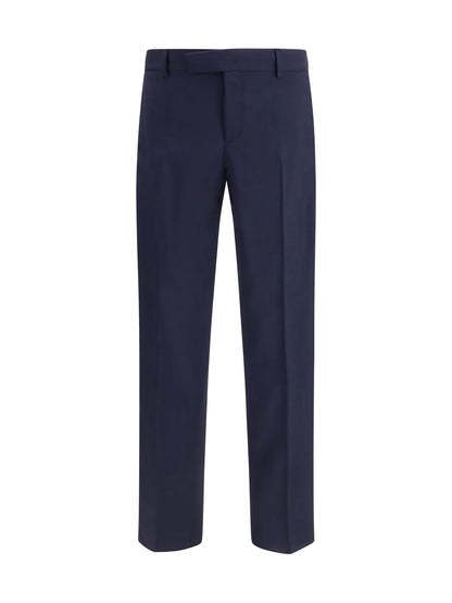 Tailored Pants Dark Blue Wool