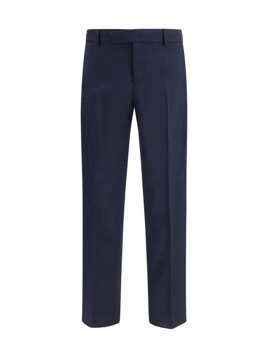 Tailored Pants Dark Blue Wool