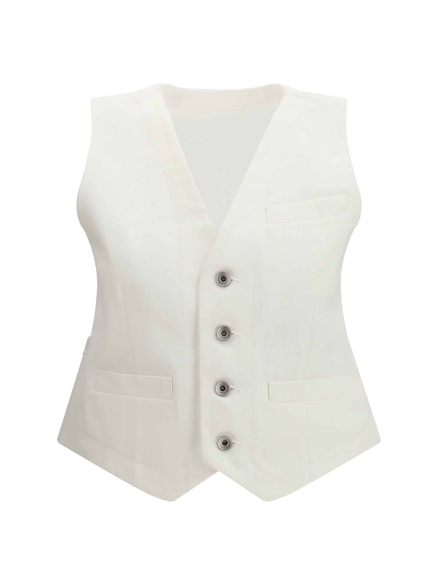 Denim Vest Off White