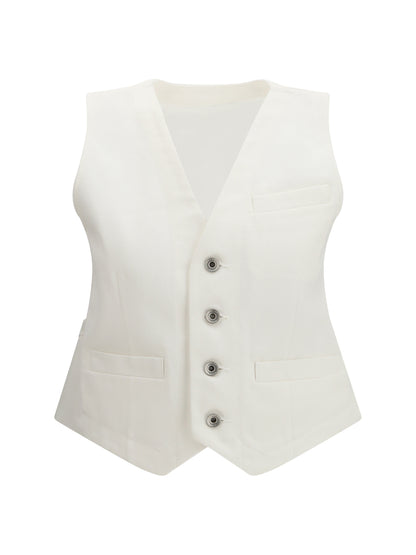 Denim Vest Off White