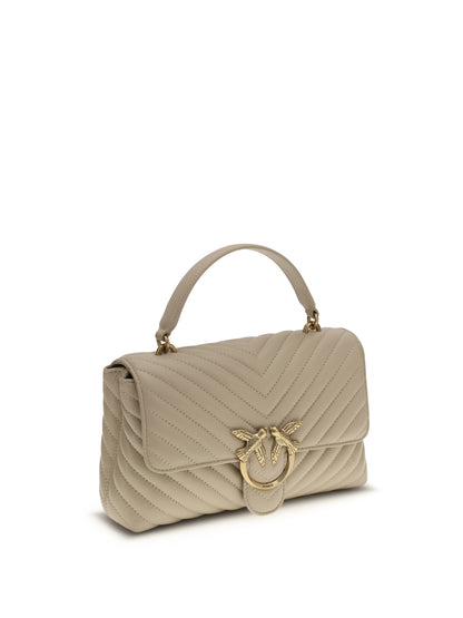 Handbag Love Lady Calfskin Beige/Grey