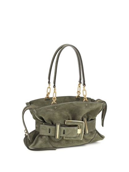 Handbag Anthem Suede Green