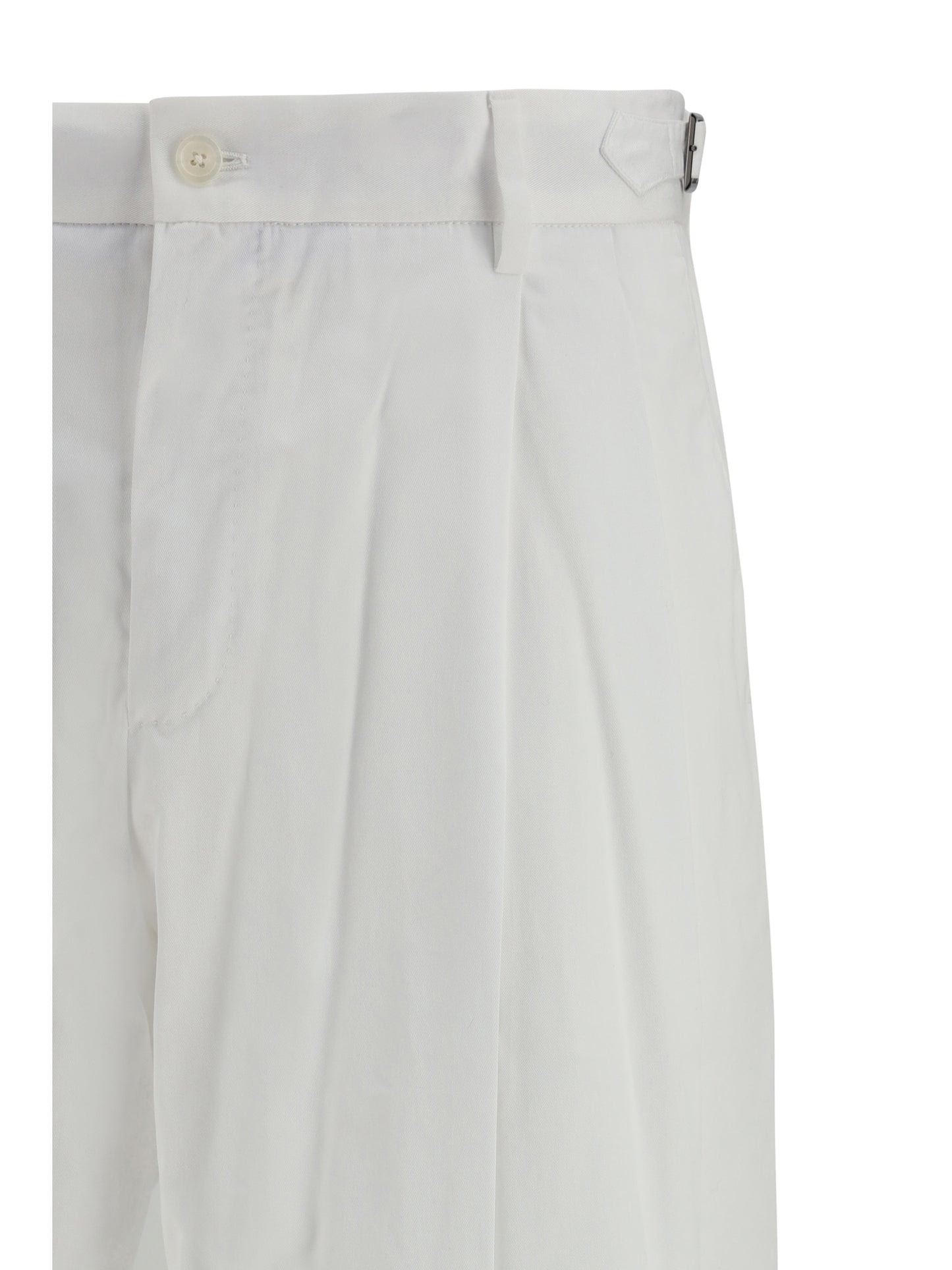 Pants Cotton Gabardine Optical White