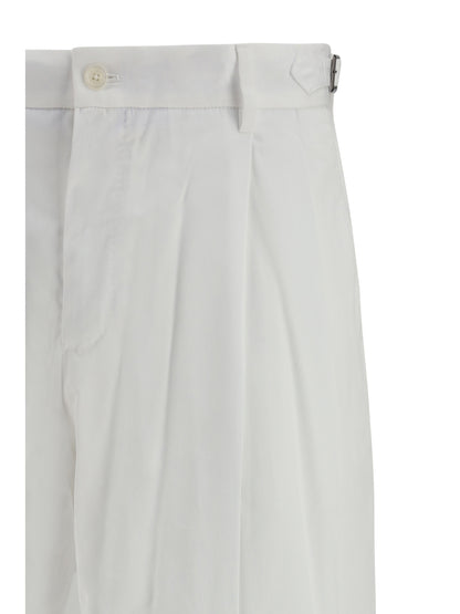Pants Cotton Gabardine Optical White