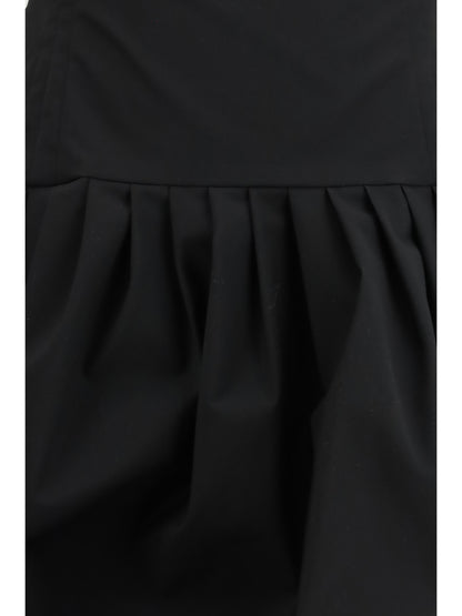 Dress Off-Shoulder Puff Skirt Black