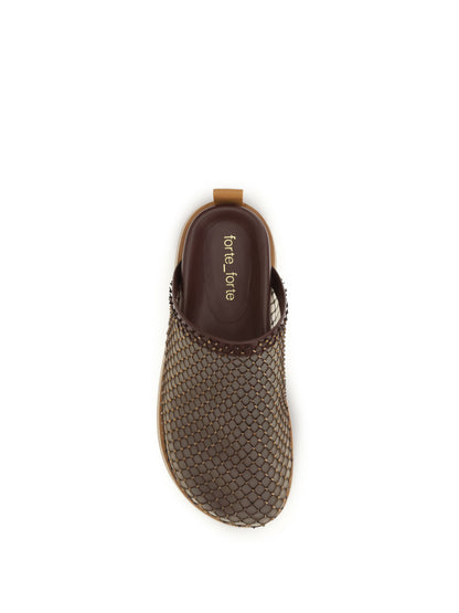 Mesh Mules Chocolate