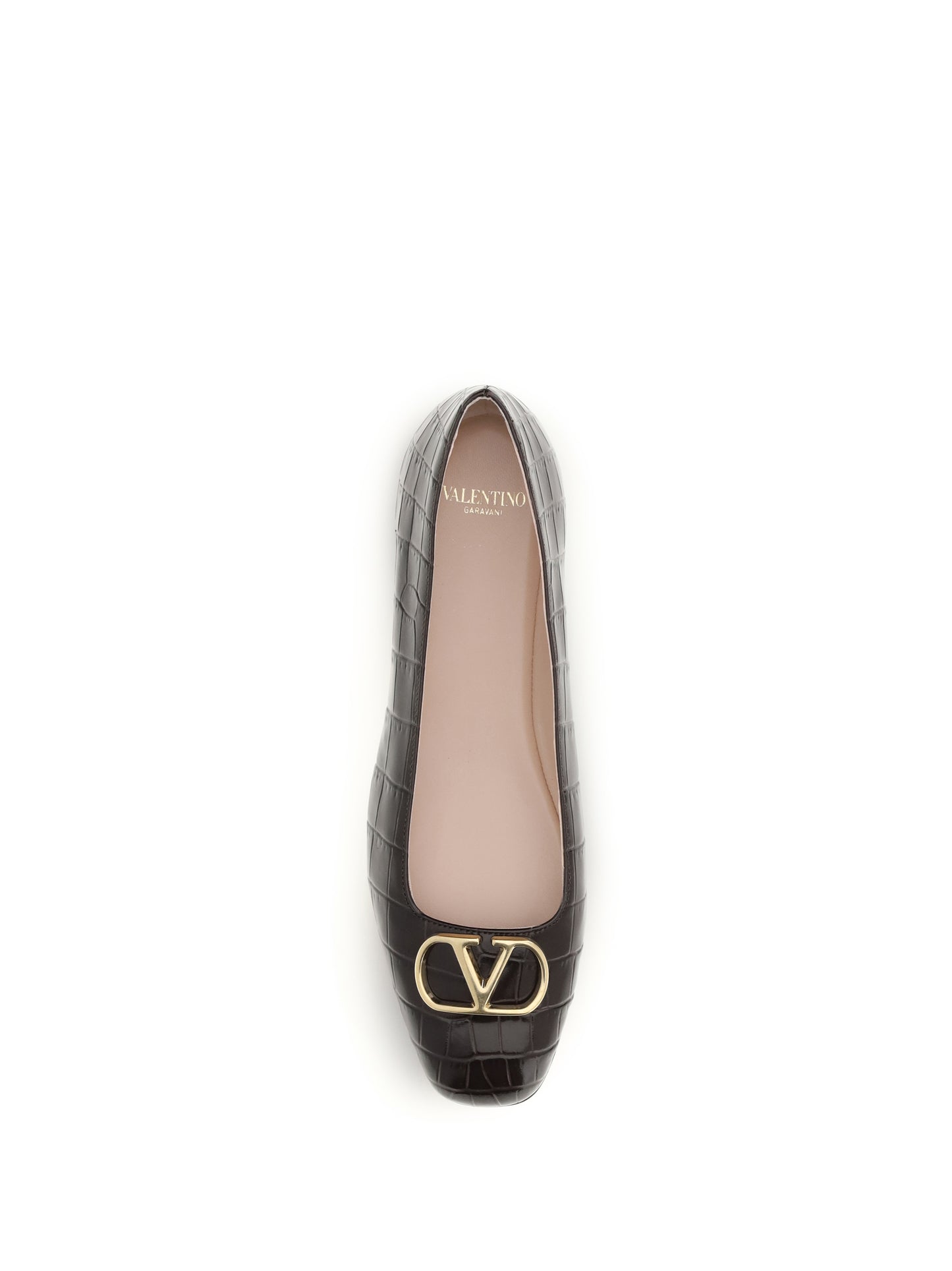 Ballerina Flats Oak Brown Nappa Leather