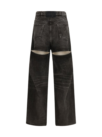 Jeans Cut-Out Black/White