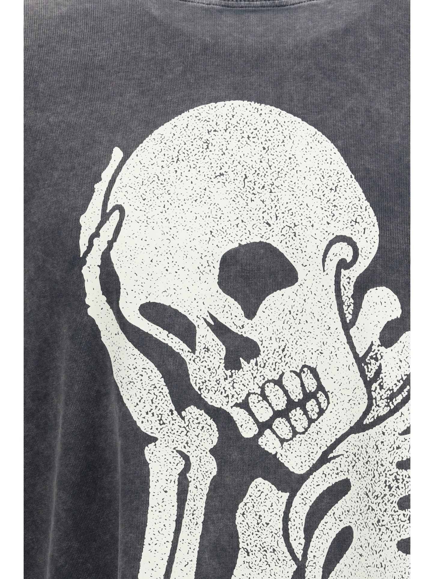 Long-Sleeved Shirt Skull Double Black/Off-White