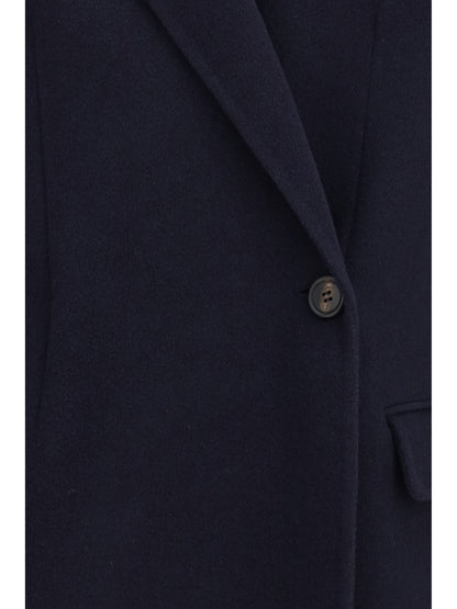 Jacket Single-Breasted Wool and Cashmere