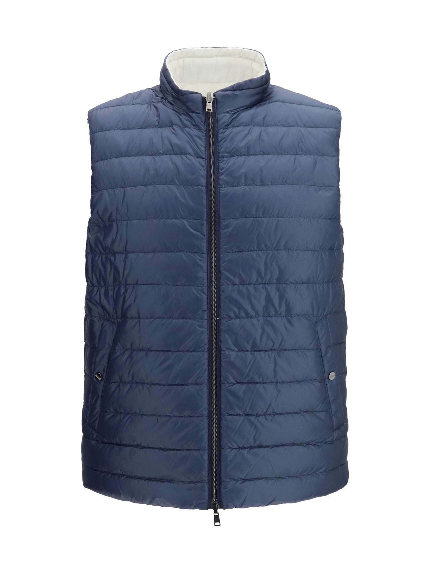 Reversible Gilet Teal/White
