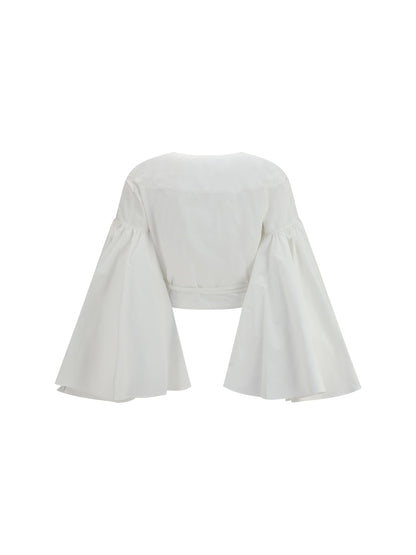 Wrap Top Paysan White