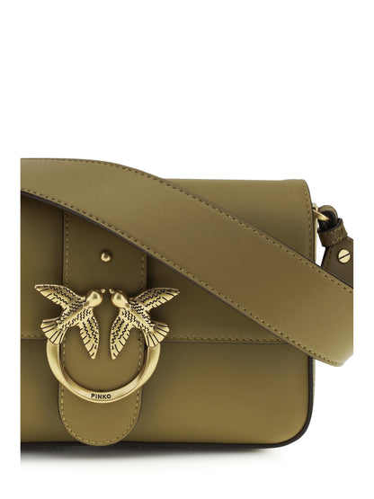 Shoulder Bag Mini Love Green Leather