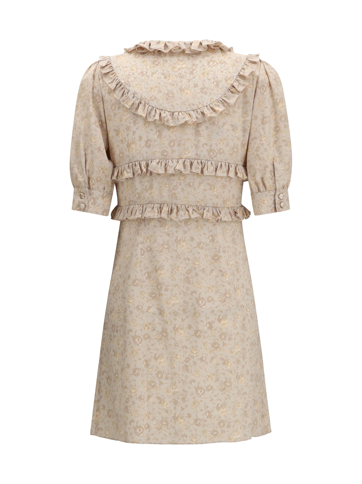 Dress in Cream Silk