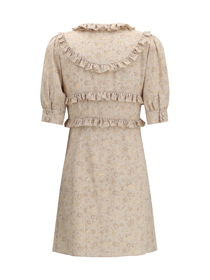 Dress in Cream Silk