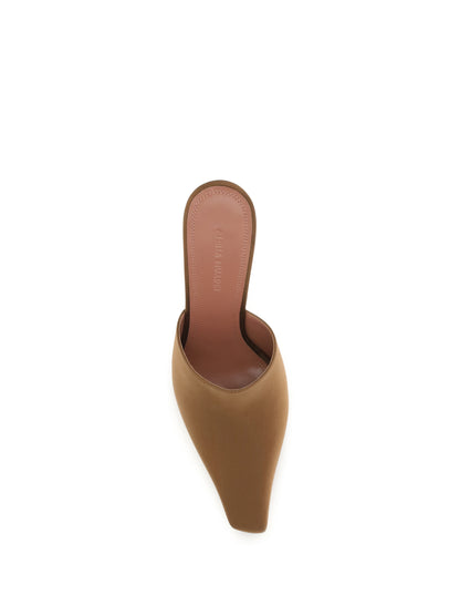 Mules Jamie Mocha Silk