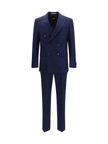 Suit Linen-Mohair Dark Blue