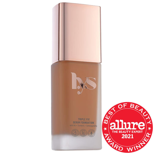 Triple Fix Serum Foundation: Clean Beauty, Skincare-Infused, Light-Medium Coverage, Natural Finish - Vegan & Fragrance-Free