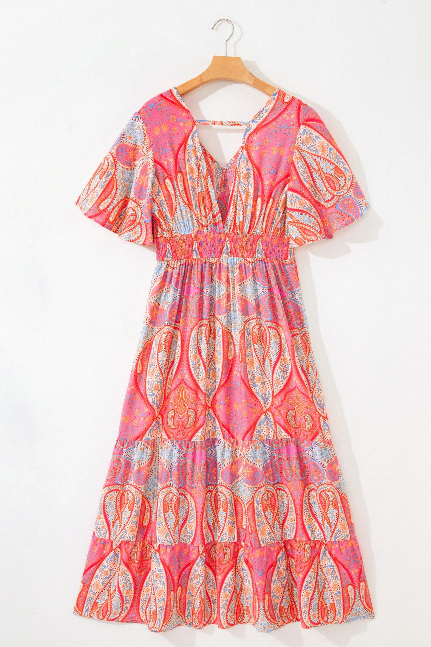 Threaded Pear Luz Sleeve Boho Maxi Dress