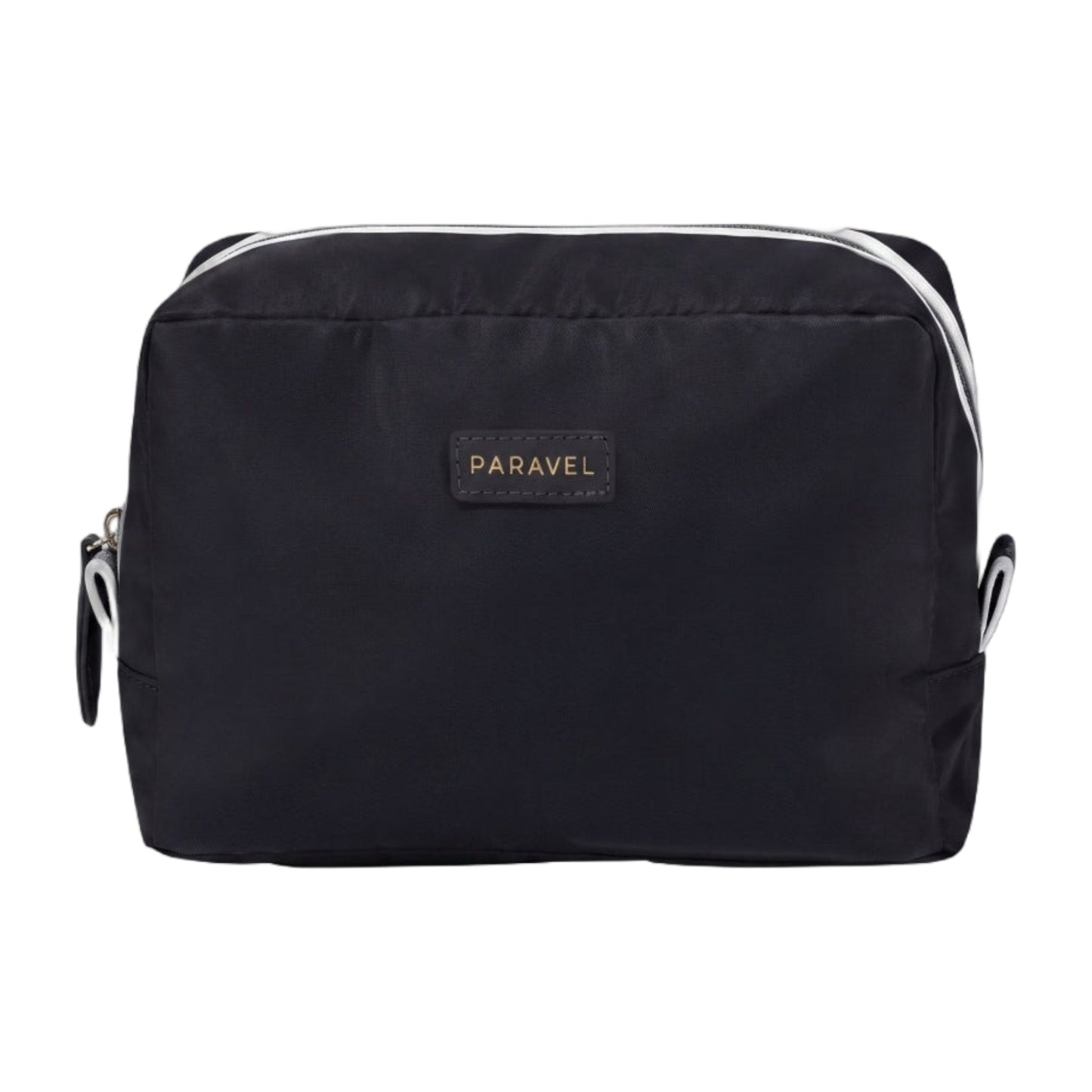 Paravel Fold-Up Wash Kit Negative Nylon Travel Toiletry Bag Derby Black