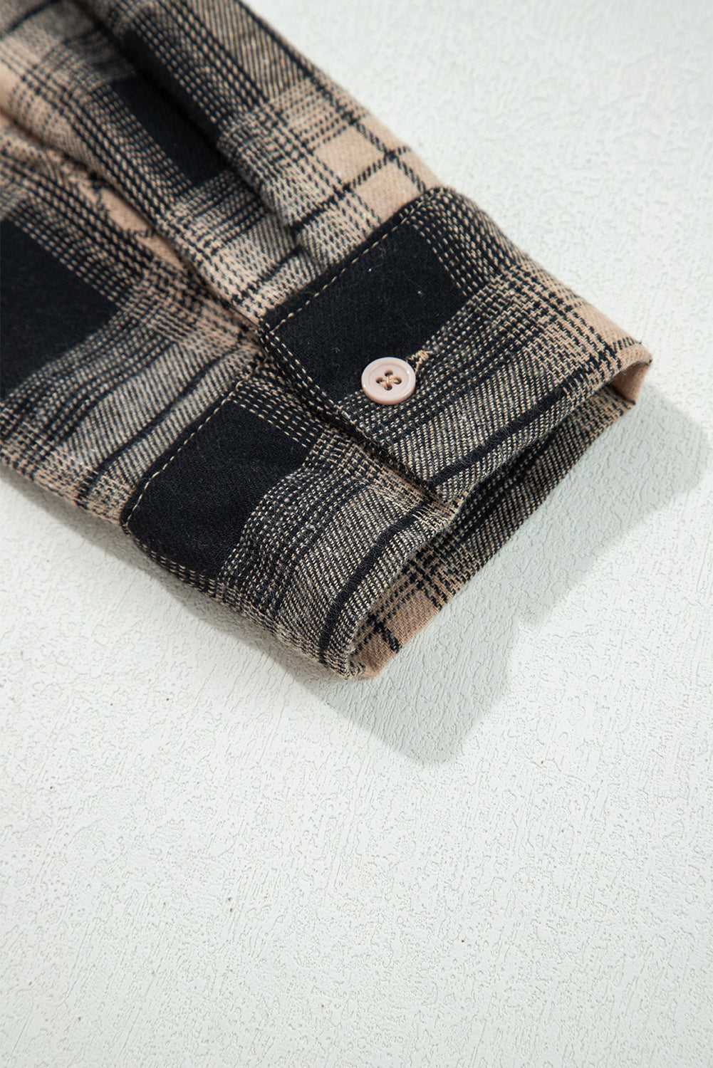 Threaded Pear Meredith Double Flap Brushed Shacket