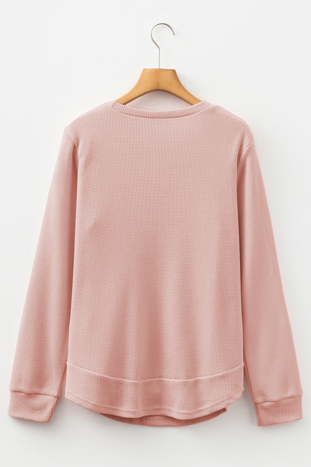 Threaded Pear Allison Waffle Long Sleeve Top