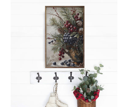 Kendrick Home Winterberry Mix IV By Petals Prints Design