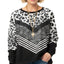 Black Leopard Chevron Print