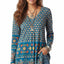 Blue Multicolor Boho Print
