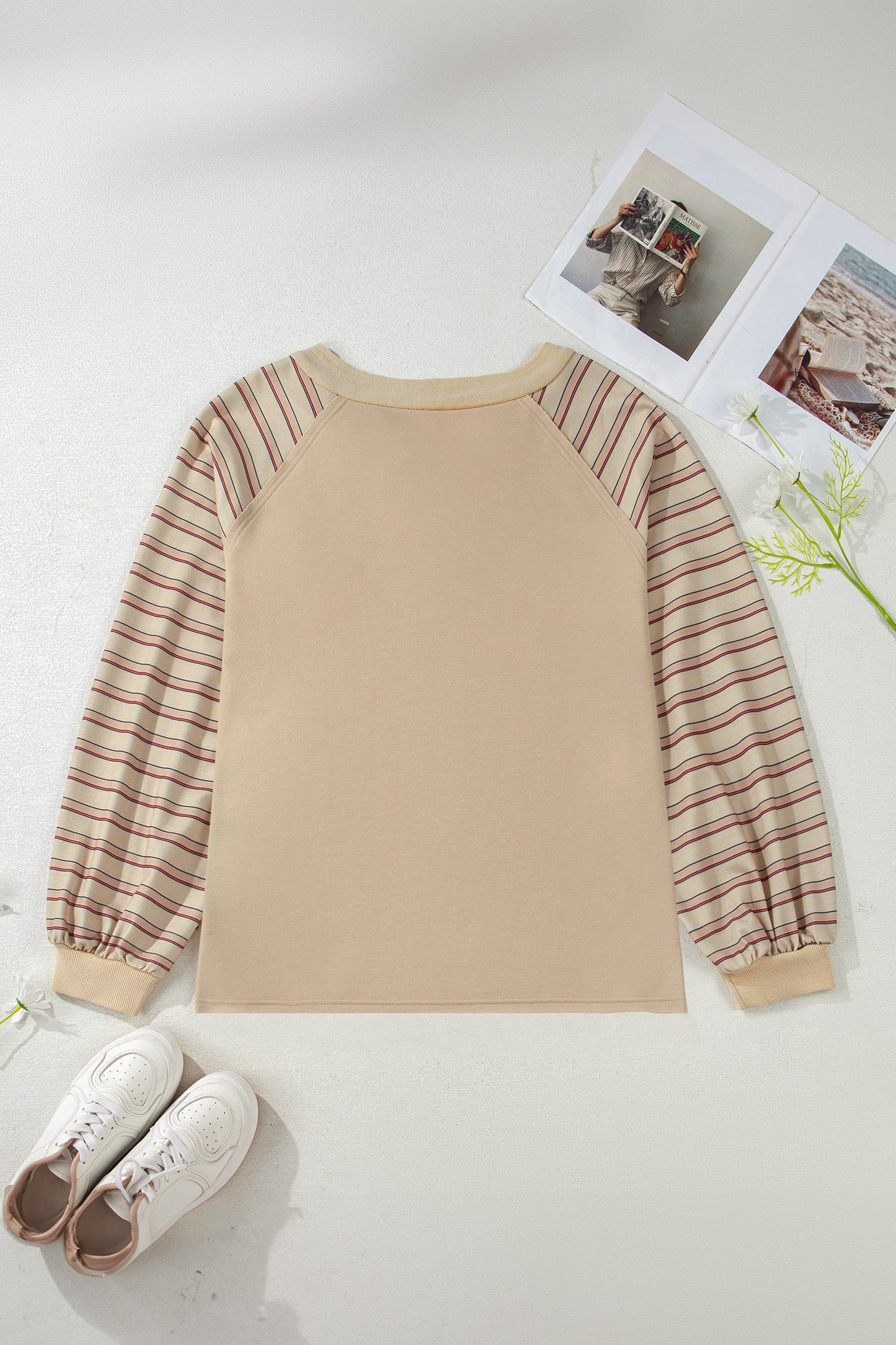 Threaded Pear Iris Notched Raw Edge PLUS Jumper