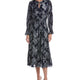 NAVY METALLIC JACQUARD