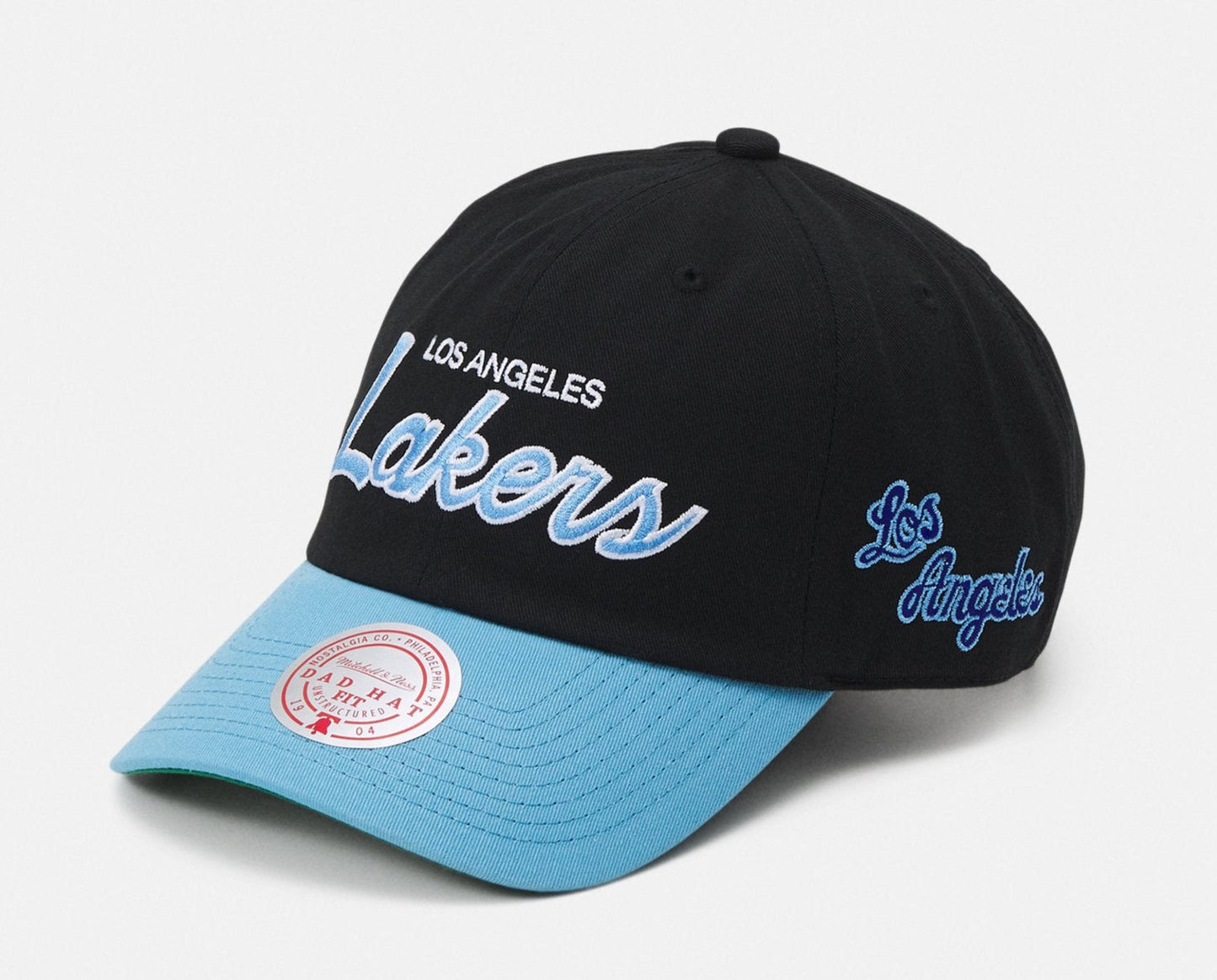 Mitchell & Ness Men's NBA Team Script 2.0 Roy Strapback Hwc Lakers Ball Caps