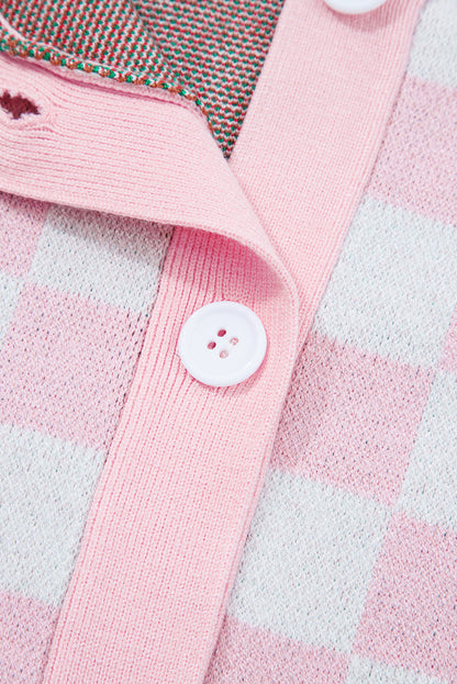 Threaded Pear Ella Tree Pattern Cardigan Sweater