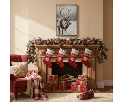 Kendrick Home Reindeer With Wreath