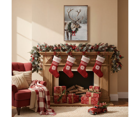 Kendrick Home Reindeer With Wreath