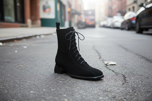 Women’s Square Toe Martin Boots – All-Match Casual Ankle Boots