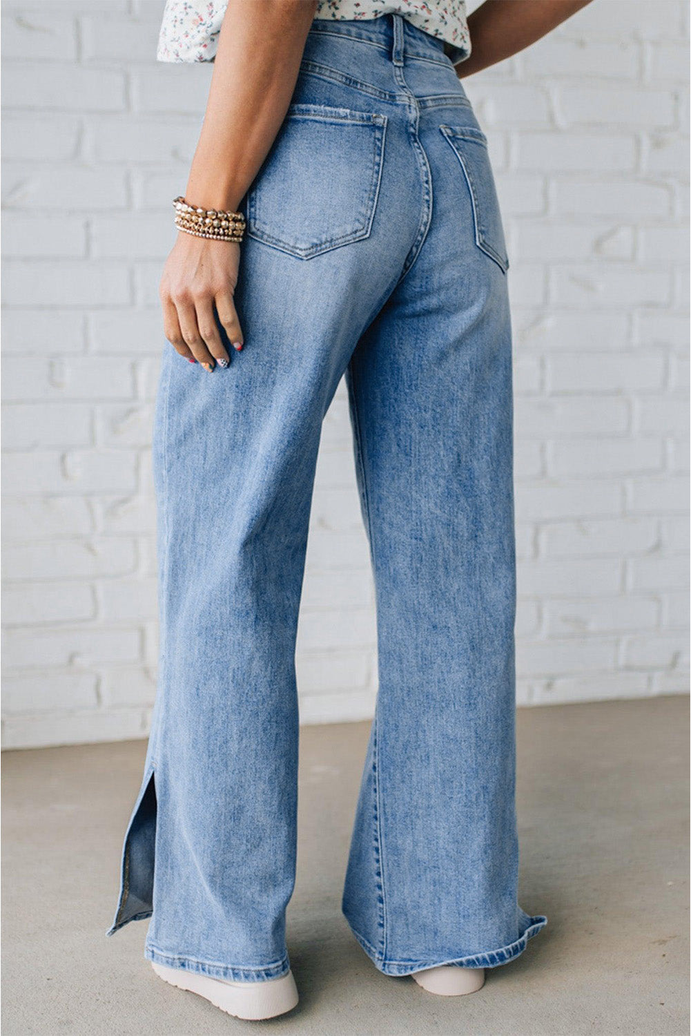 Threaded Pear Noah Rise Drawstring Casual Jeans