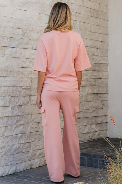 Threaded Pear Alora Cargo Sweatpants Set